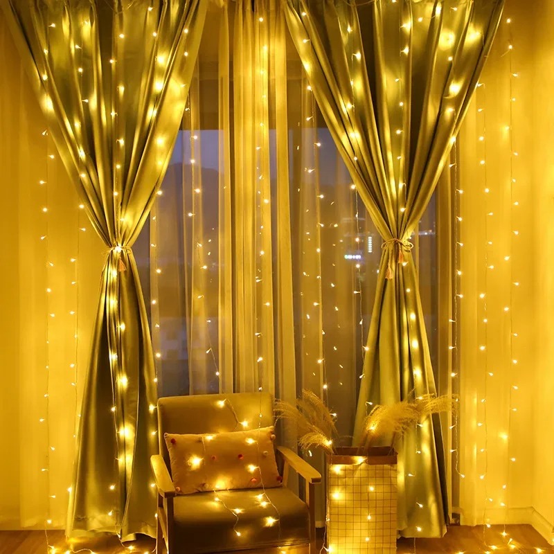 4/6M/8 Mode Curtain Garland on - String Curtain Light 评论和价格