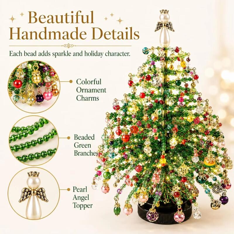 DIY Beaded Christmas Ornaments - Home Xmas Decor Ideas 评论和价格