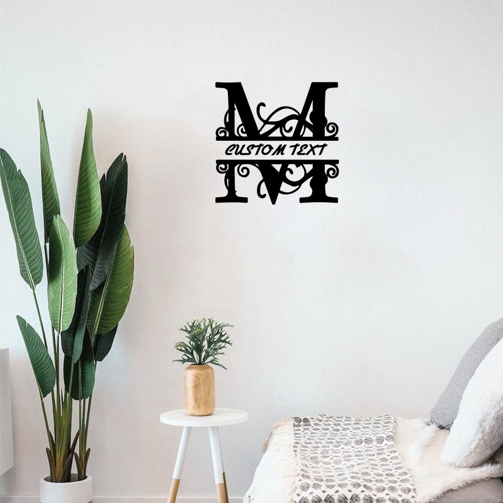 1PC Cool Letter M Custom Name  - Home Decor Wall Stickers 评论和价格