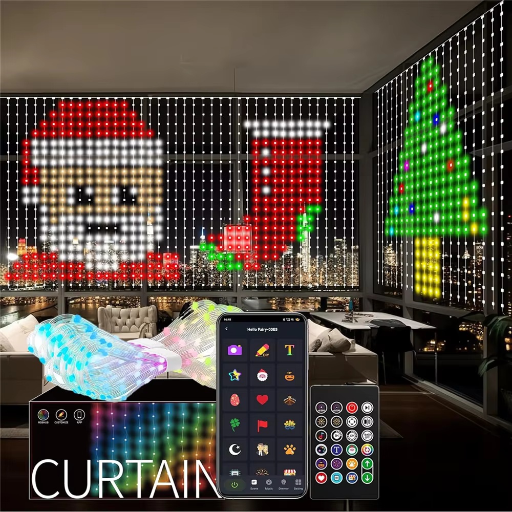 Smart RGB Pixel Curtain Lights - Home Decor App 评论和价格