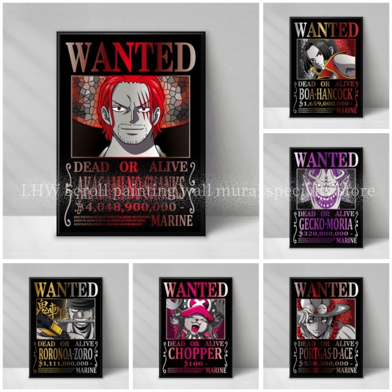 Famous Anime ONE PIECE Wanted  - Home Decor Online 评论和价格
