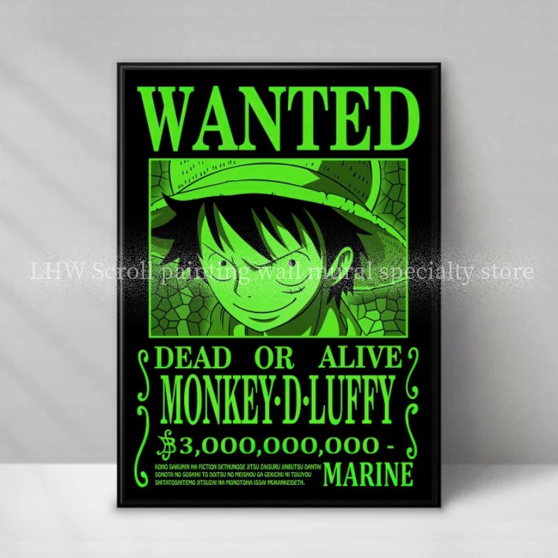 Famous Anime ONE PIECE Wanted  - Home Decor Online 评论和价格