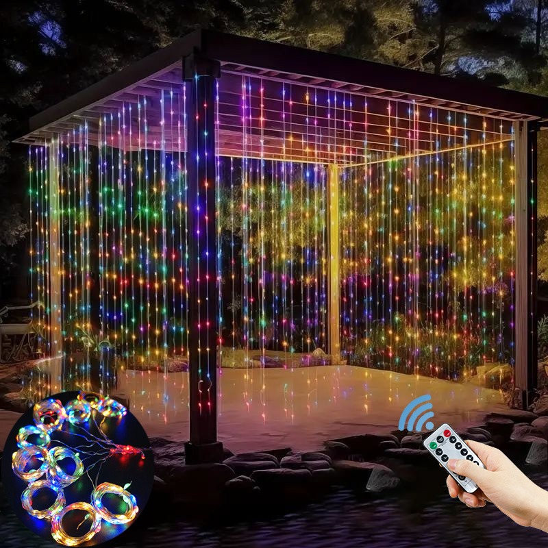 3/4/6m LED Curtain String Ligh - String Curtain Light 评论和价格