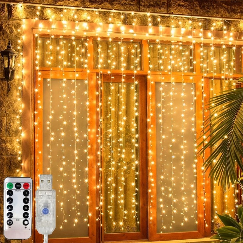 3/4/6m LED Curtain String Ligh - String Curtain Light 评论和价格