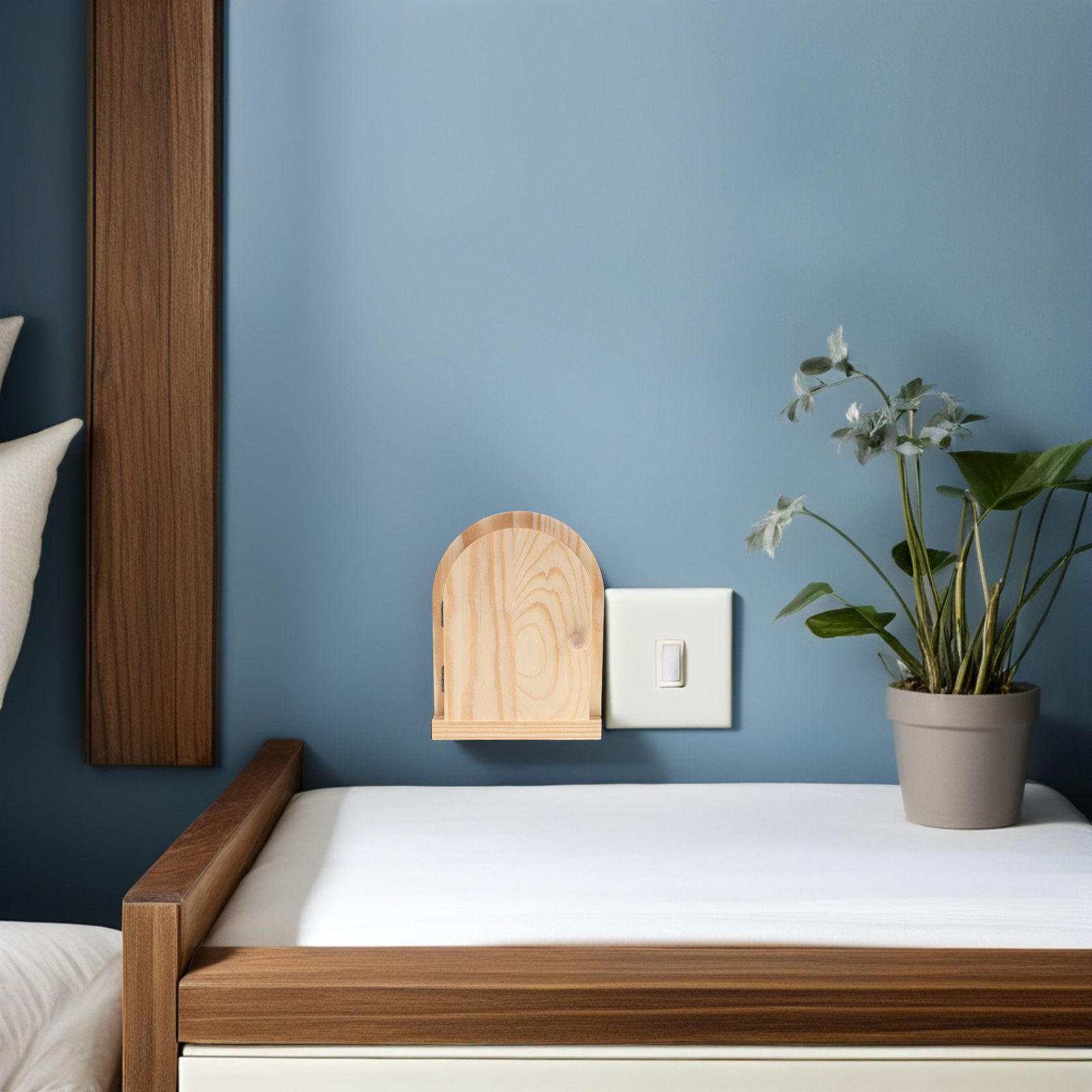 Wooden Fairy Door Outlet Cover - Fairy Lights Bedroom 评论和价格