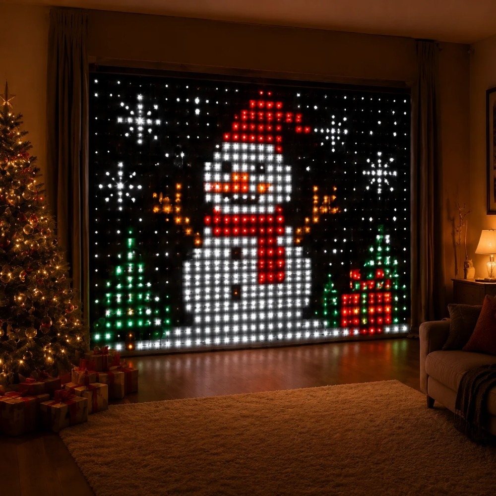 Smart RGB LED Curtain Lights B - String Curtain Light 评论和价格