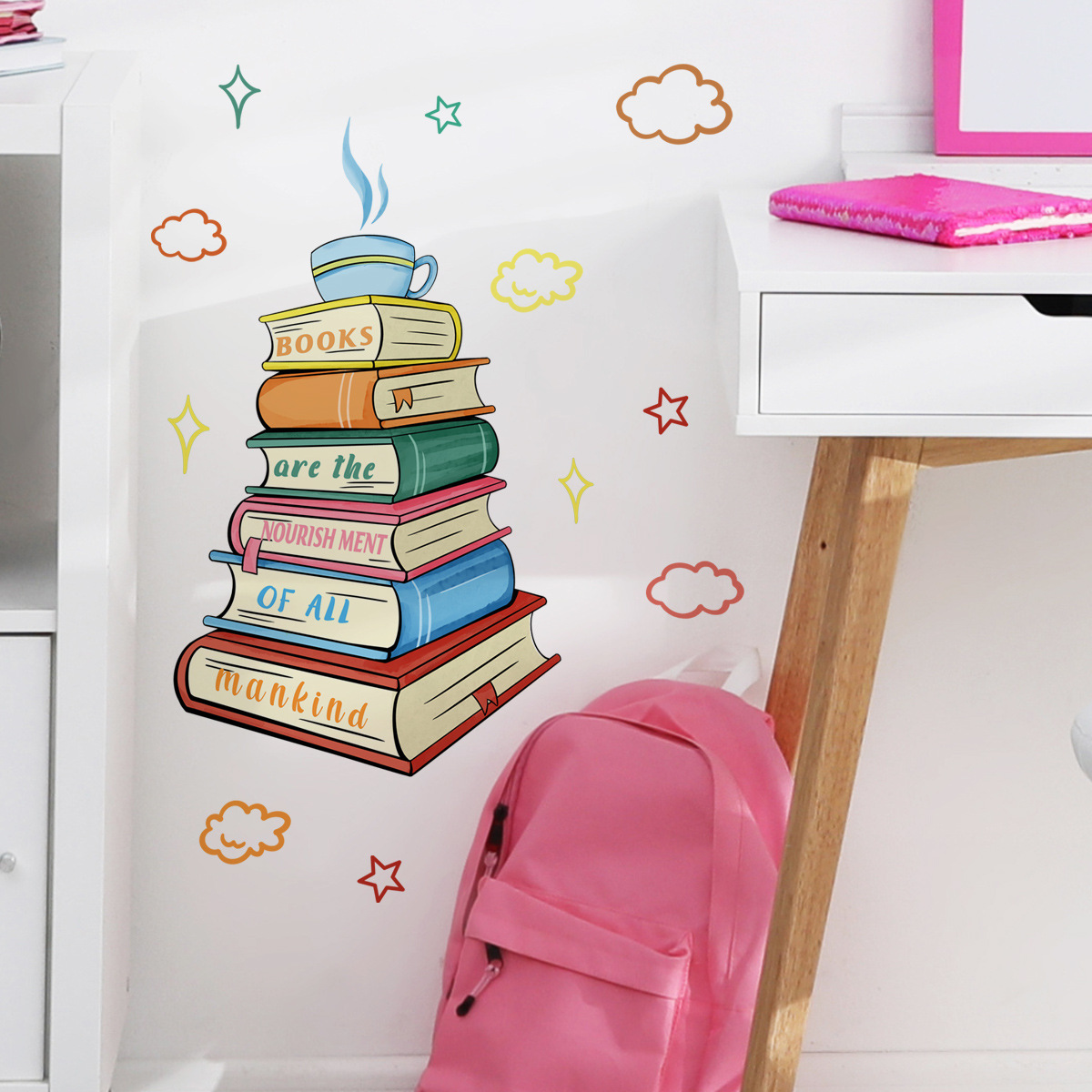 Never Stop Reading Wall Decals - Home Decor Catalog 评论和价格