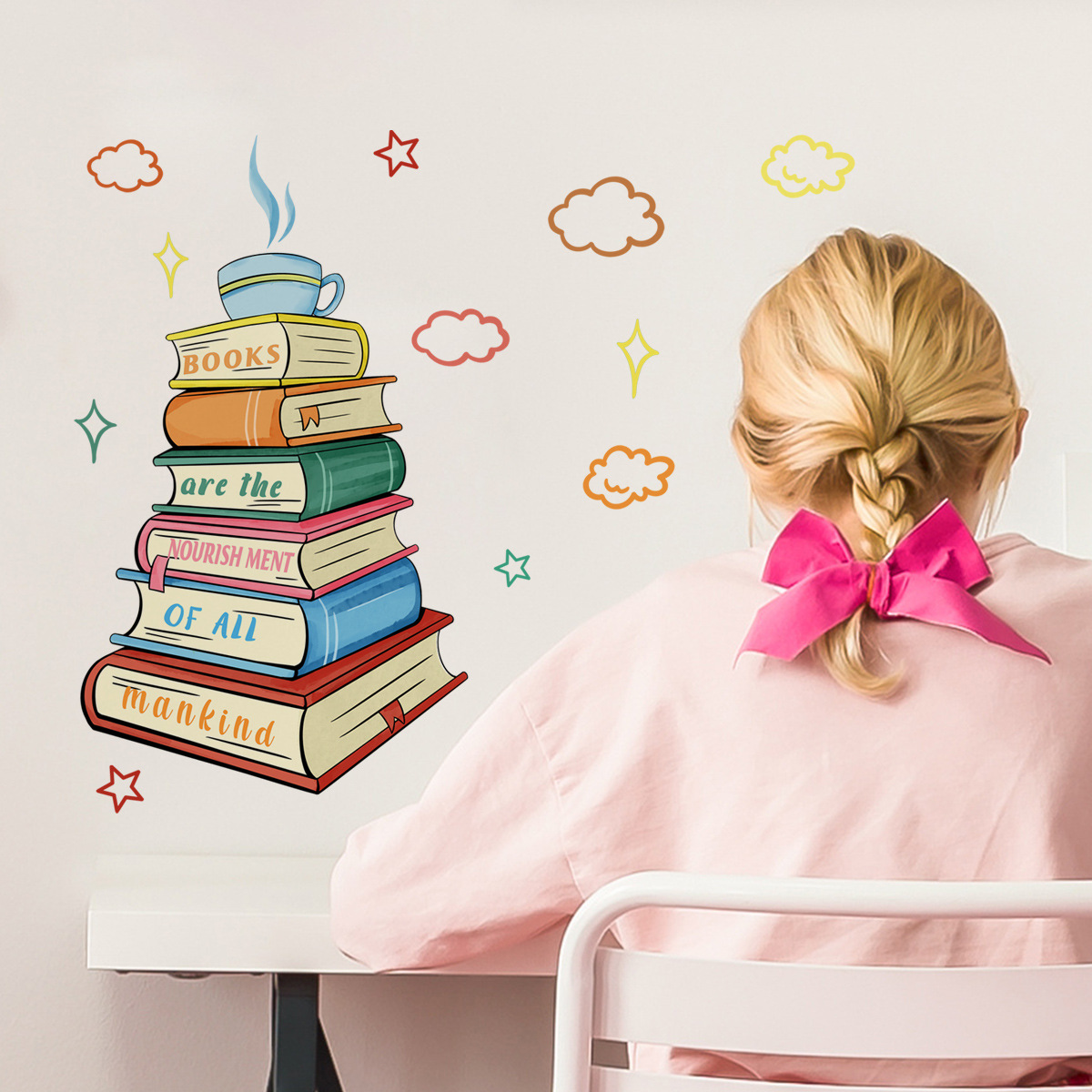 Never Stop Reading Wall Decals - Home Decor Catalog 评论和价格