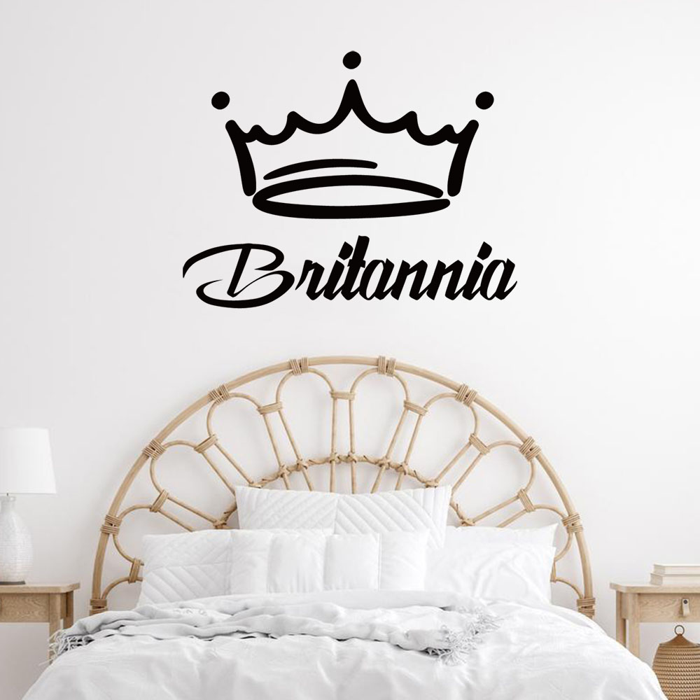 1PC Fashion Crown Customized N - Home Decor Wall Stickers 评论和价格