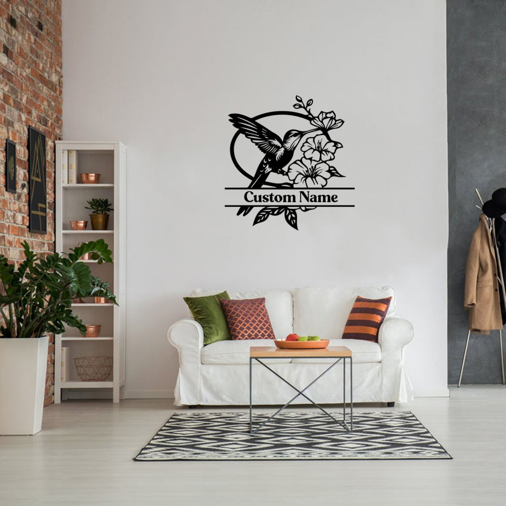 1PC Creative Bird Flower Custo - Home Decor Wall Stickers 评论和价格