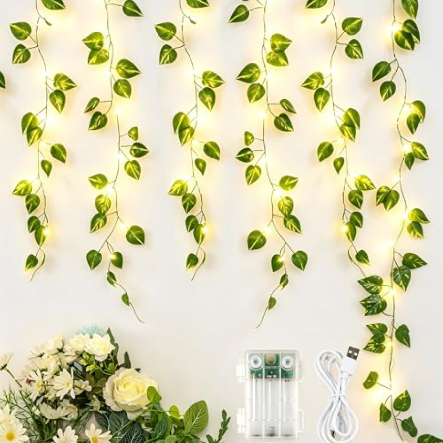Pothos Vines with Fairy Lights - Fairy Lights Bedroom 评论和价格