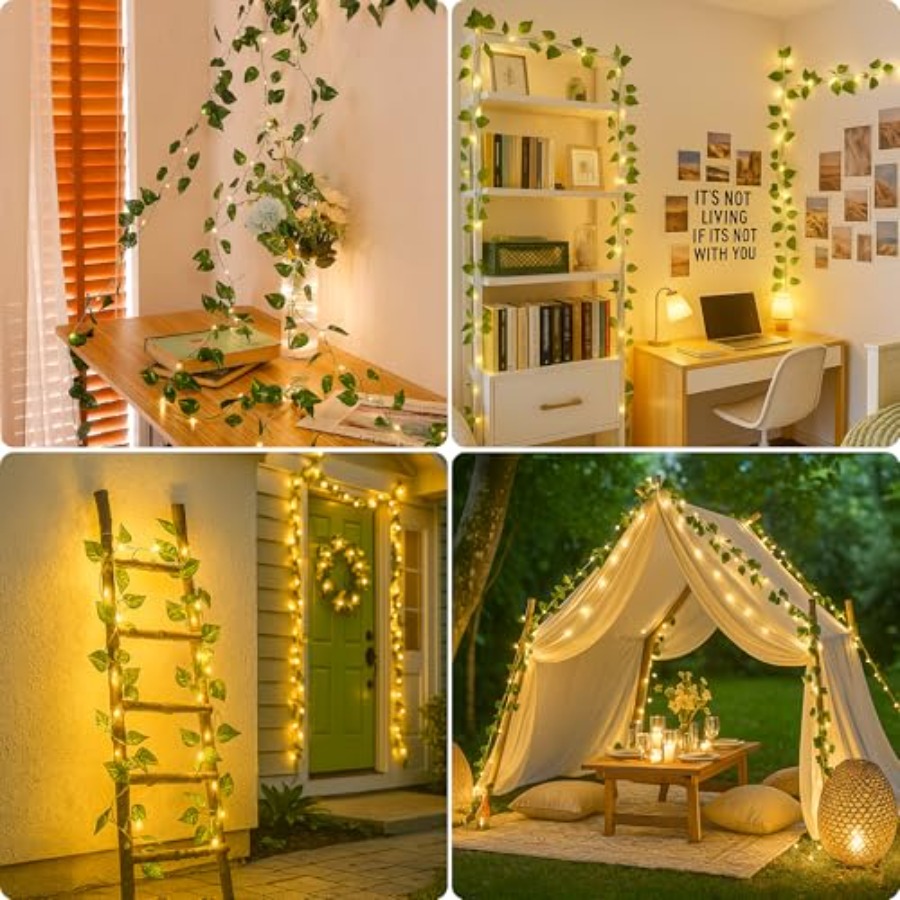 Pothos Vines with Fairy Lights - Fairy Lights Bedroom 评论和价格