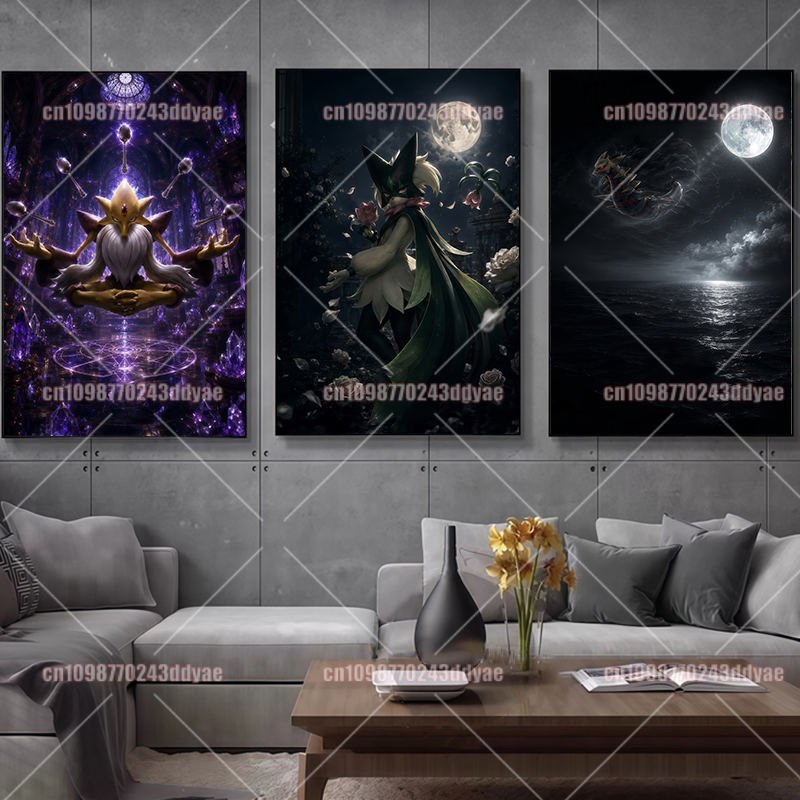 Anime Pokemon Character Canvas - Home Decor Canvas 评论和价格
