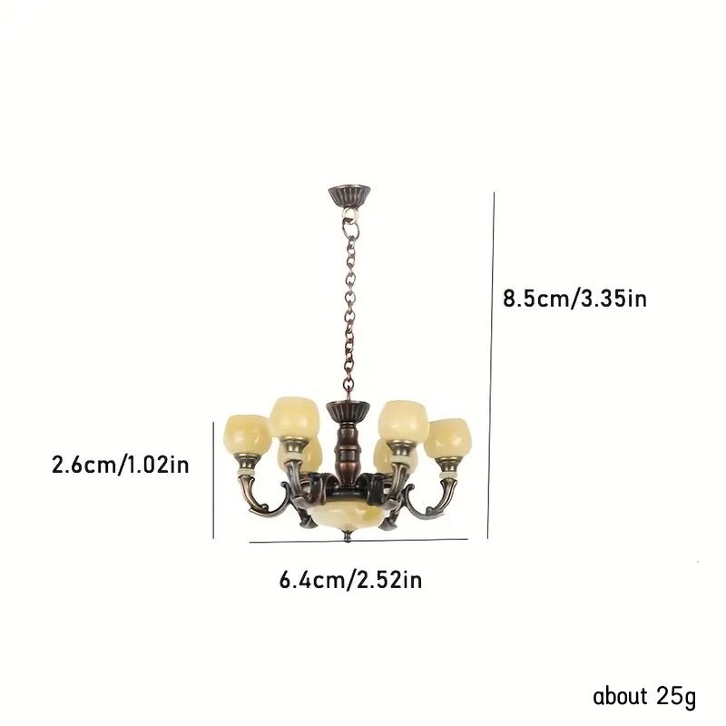 1Pcs Dollhouse Miniature Retro - Fairy Lights Bedroom 评论和价格