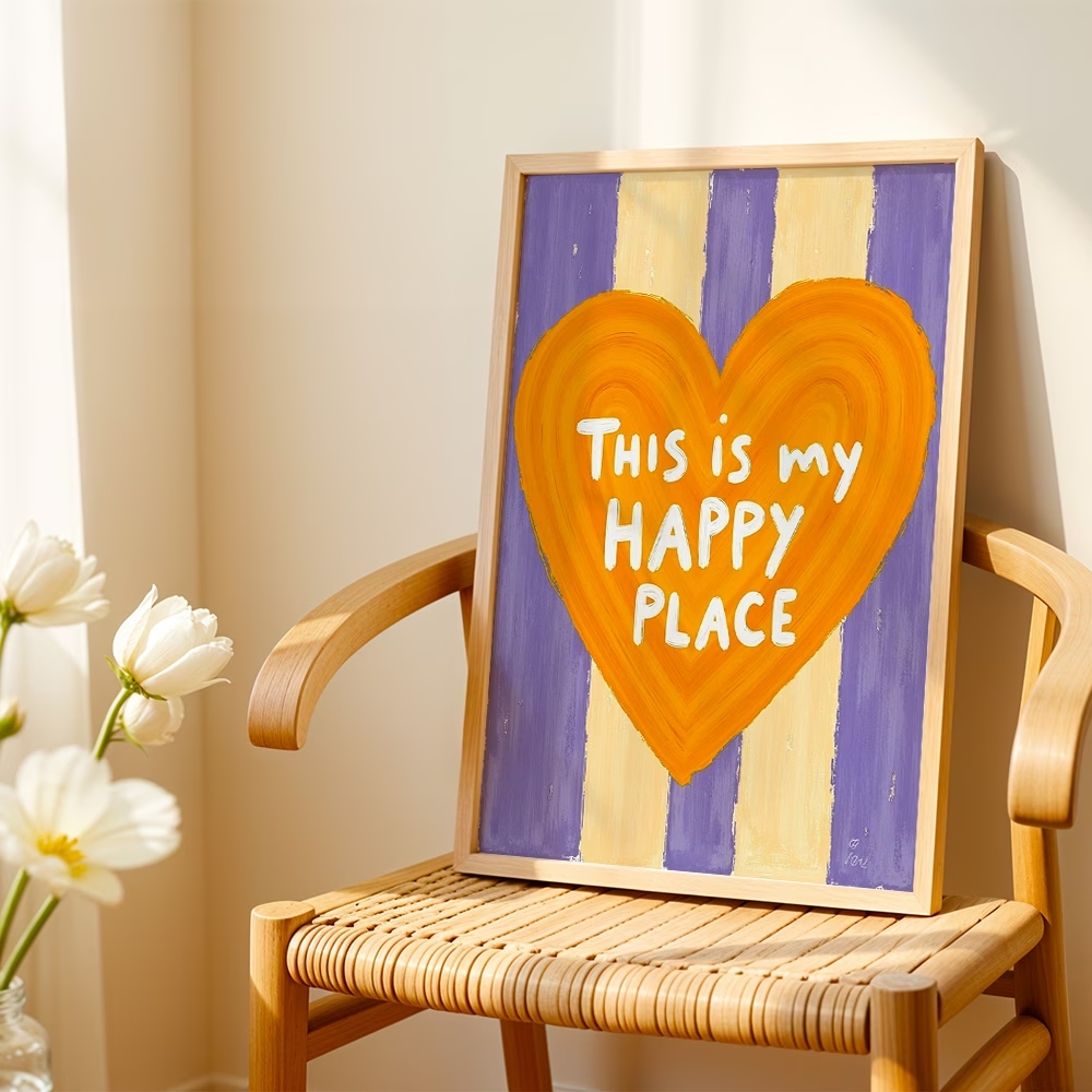 Modern,Retro This Is My Happy  - Home Decor Foto 评论和价格