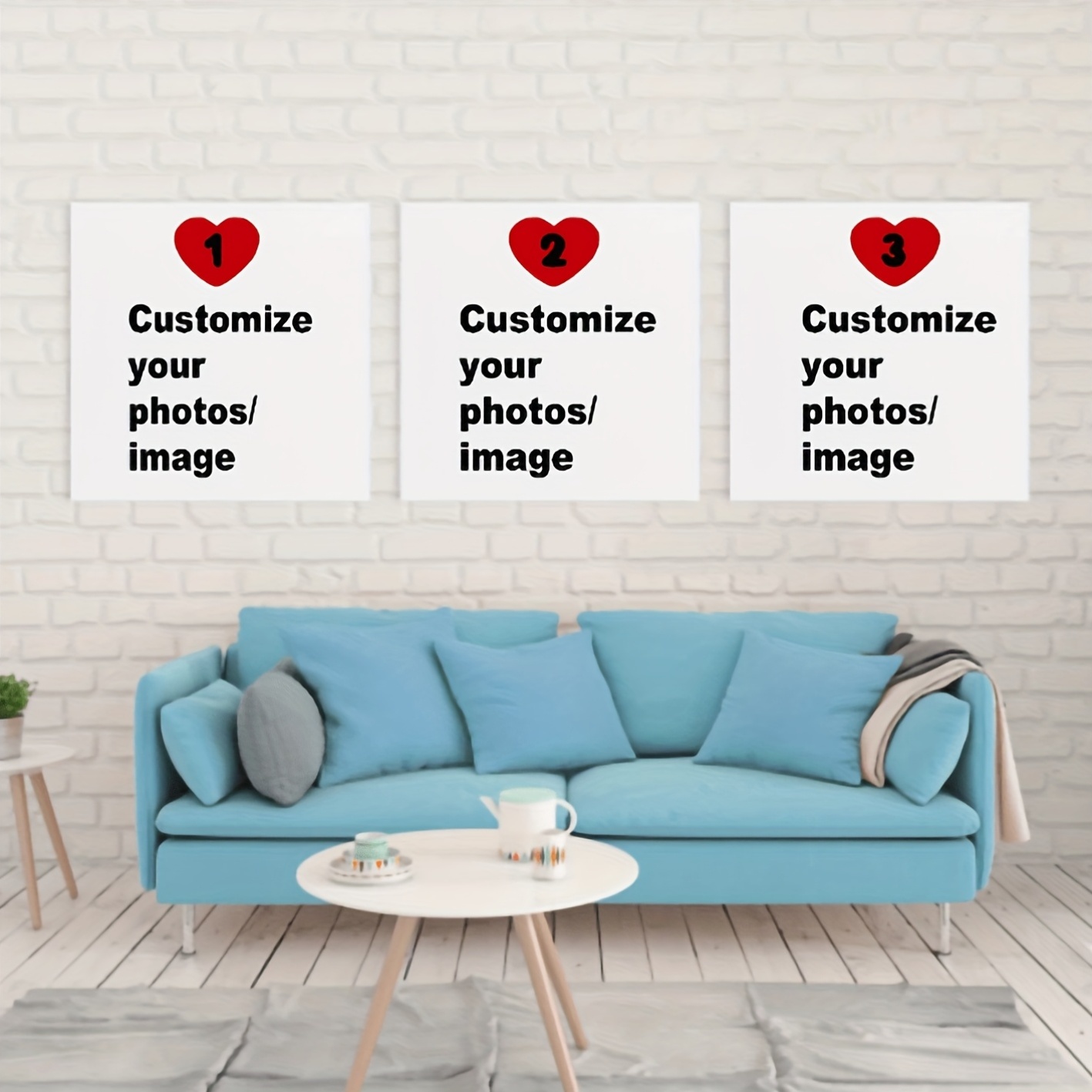 3pcs/set Custom Square Canvas  - Home Decor Canvas 评论和价格
