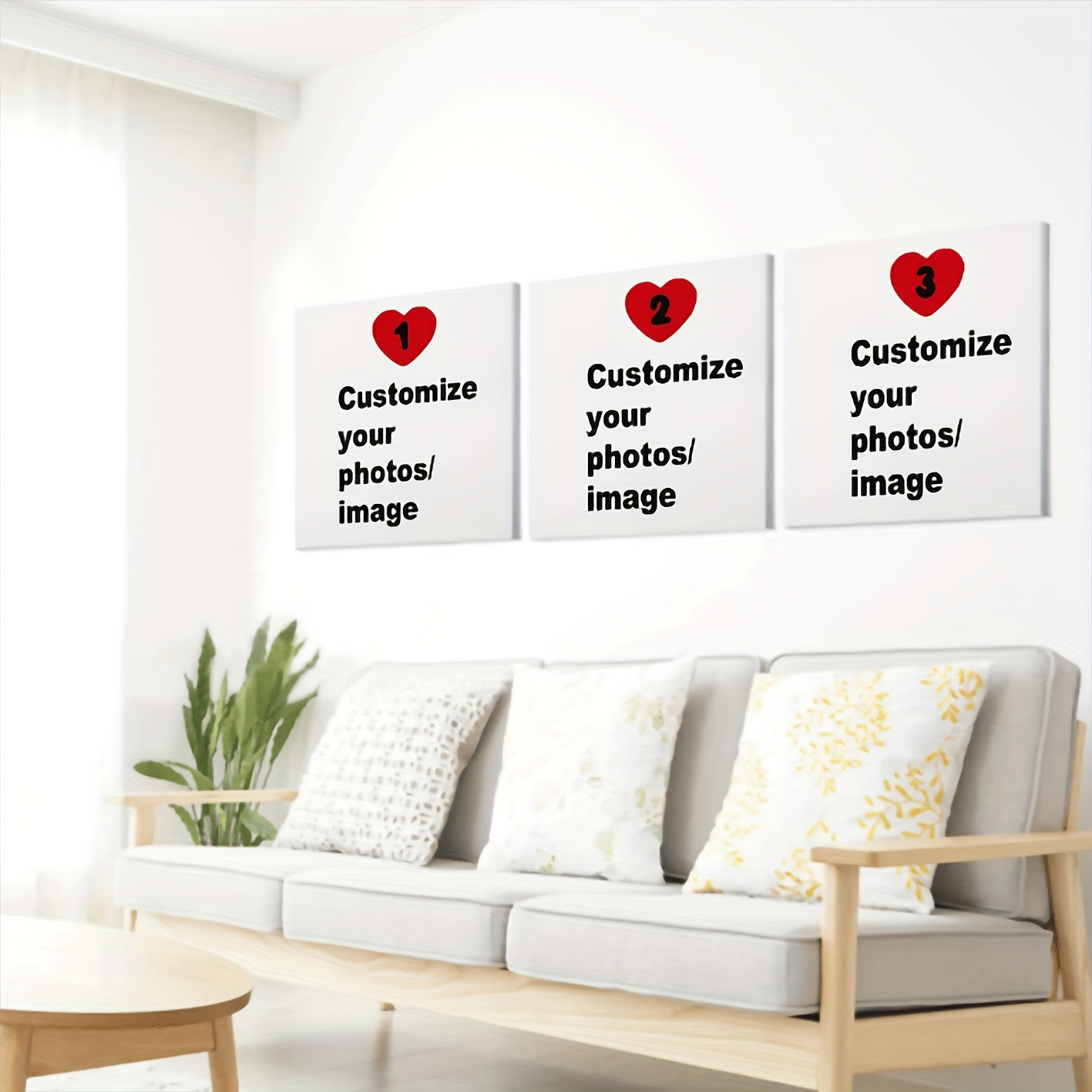 3pcs/set Custom Square Canvas  - Home Decor Canvas 评论和价格