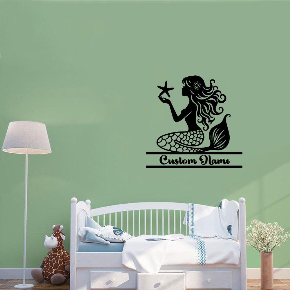 1PC Creative Mermaid Personali - Home Decor Wall Stickers 评论和价格