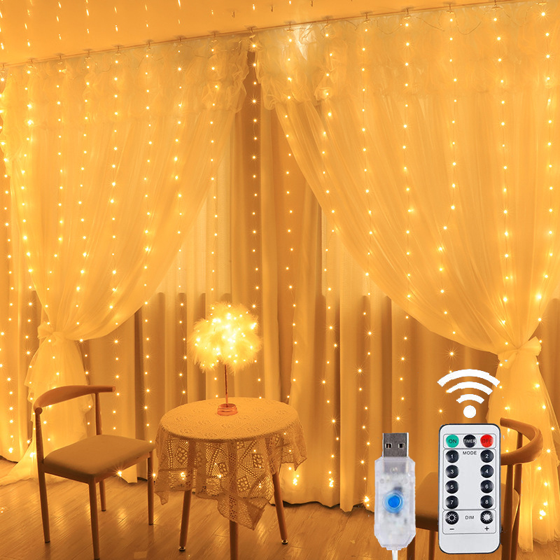 USB LED Curtain String Light C - String Curtain Light 评论和价格