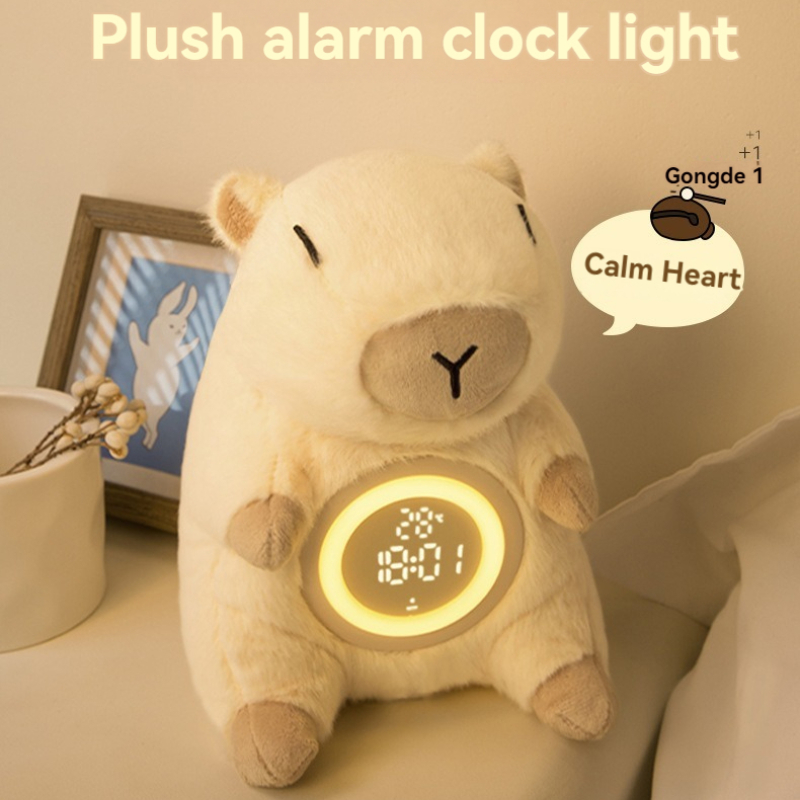 Adorable Capybara Plush Dual A - Vintage Alarm Clock 评论和价格