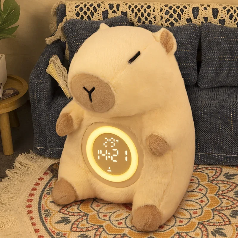 Adorable Capybara Plush Dual A - Vintage Alarm Clock 评论和价格