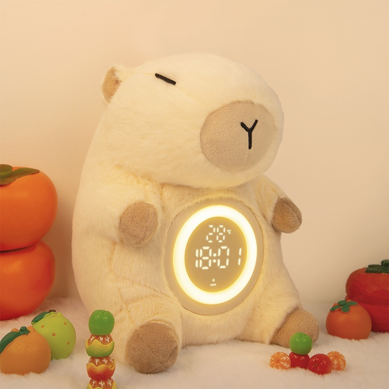 Adorable Capybara Plush Dual A - Vintage Alarm Clock 评论和价格