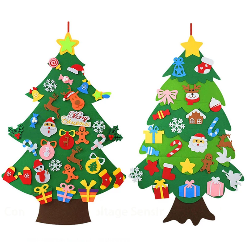 Kids DIY Felt Christmas Tree C - Home Decor Xmas Gifts 评论和价格