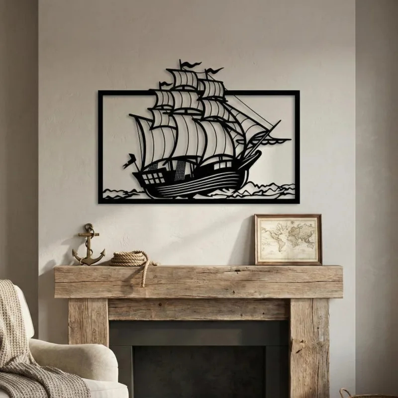 Metal Sailboat Wall Art, Coast - Home Decor Nautical 评论和价格