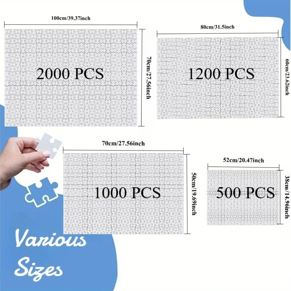 500/1000/1200/2000PCS Puzzles  - Home Decor Under 1000 评论和价格