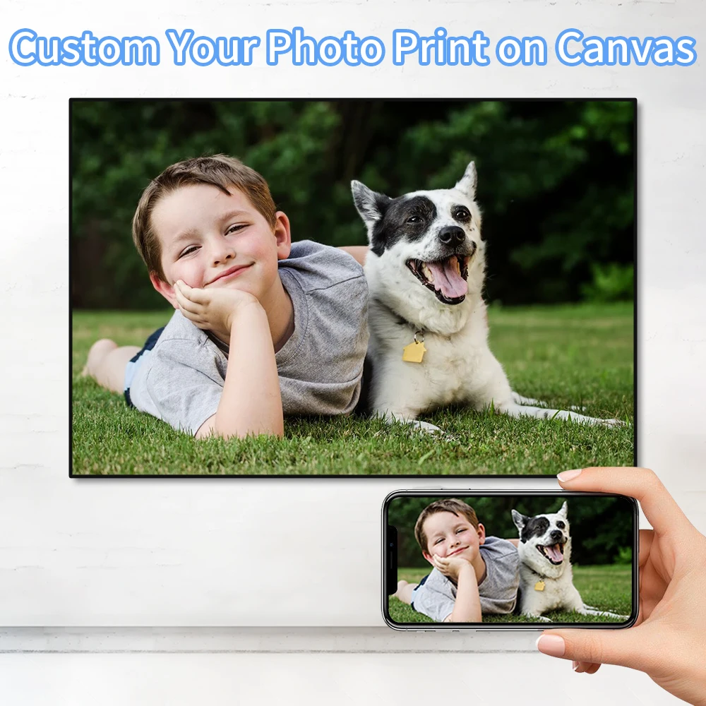 Custom Canvas Painting for Fam - Home Decor Foto 评论和价格