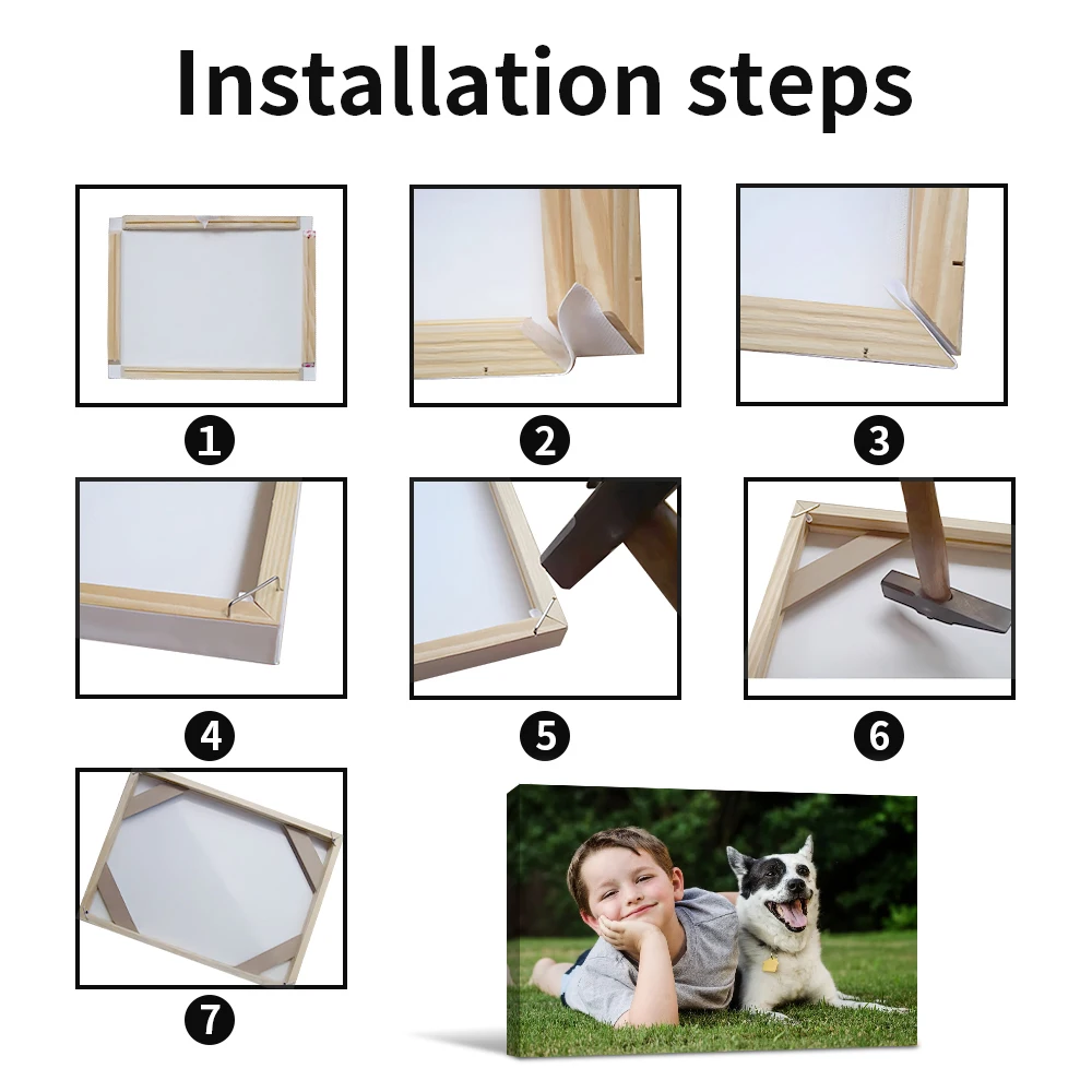 Custom Canvas Painting for Fam - Home Decor Foto 评论和价格