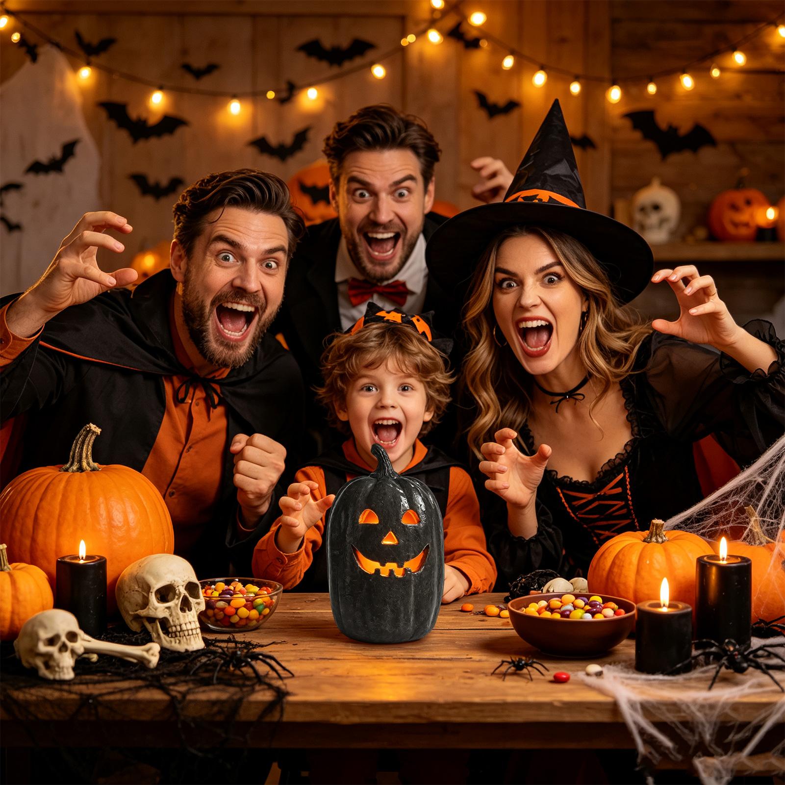 Halloween Pumpkin Decor Resin  - Home Decor Halloween 评论和价格